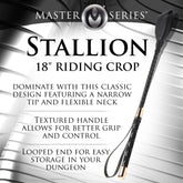 Stallion Riding Crop 18"